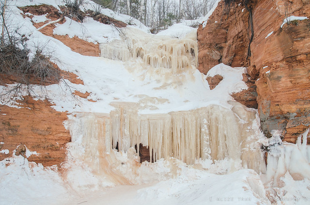 Las sorprendentes cuevas de hielo Bayfield en Wisconsin