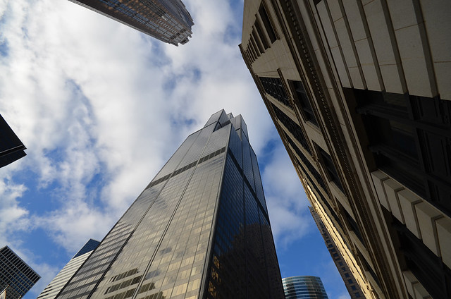 Willis Tower desde las calles de Chicago