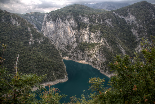 lake nature water landscape h2o hdr montenegro piva pivalake