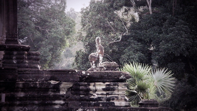 Angkor Wat on a misty morning