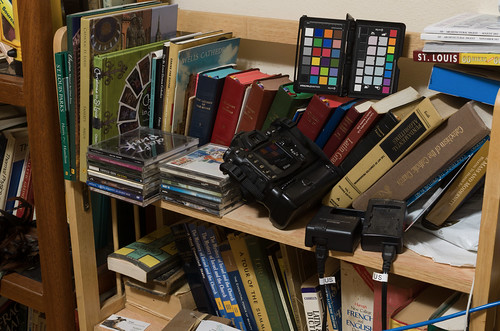 Messy bookshelf - Adobe Camera Raw developed
