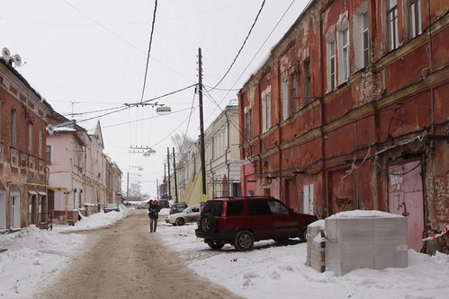 Side streets in the old town of Nizhny Novgorod