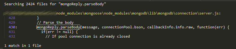 mongoose error