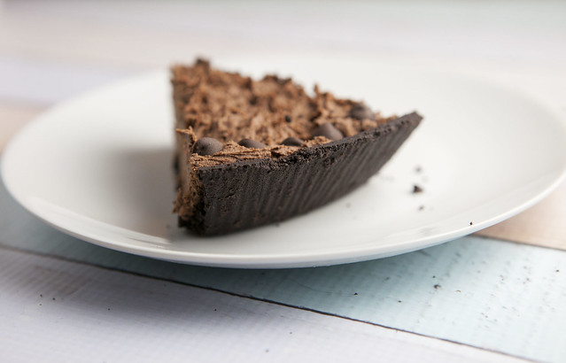 Delicious dessert recipe for Oreo Chocolate Mousse Pie. This is a rich double chocolate no bake pie made with Cool Whip with a Oreo crust.