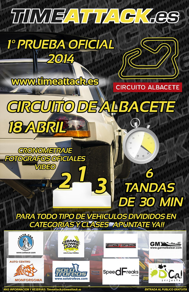  1ª Prueba Oficial Time Attack 2014 - 18 de Abril Circuito de Albacete 12904322254_782ff96e60_b