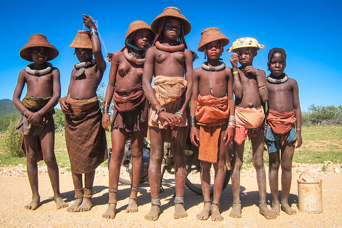 Himba kids in Kaokoland