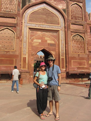 Me and Lina At Agra Fort