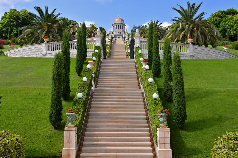 Haifa - Bahai Temple Garden Terraces Shrine of the Bab