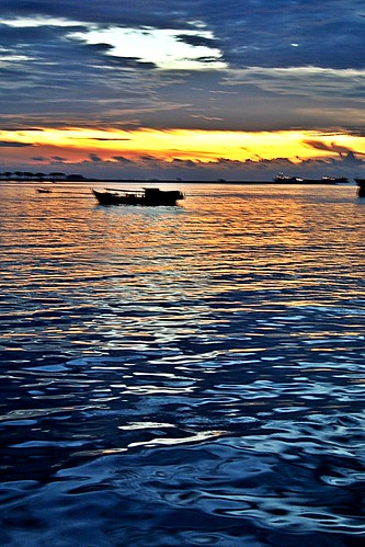sunset sea night indonesia asia asie sulawesi ujungpandang gloaming makassar southsulawesi