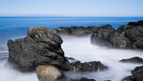 longexposure water pool coast scotland rocks waves unitedkingdom lee arran ayrshire girvan