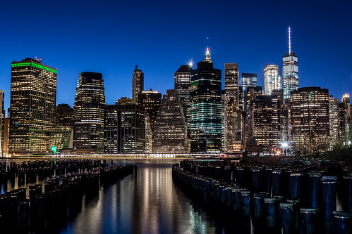 manhattan newyork view sunset longexposure skyline architecture nikon7100 buildings lights downtown nyc bigapple reflections nightphotography