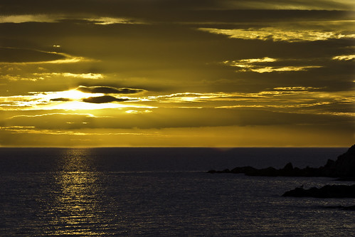 ocean sunset canada clouds newfoundland atlantic twillingate
