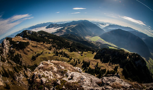 panorama mountain alps germany bavaria rocks fisheye bayrischzell
