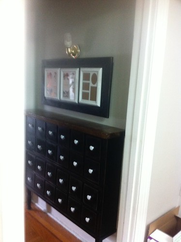 hand made shoe cabinet