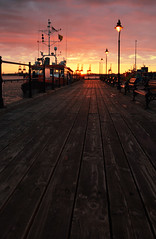 Sunrise on Ha'Penny pier, Harwich