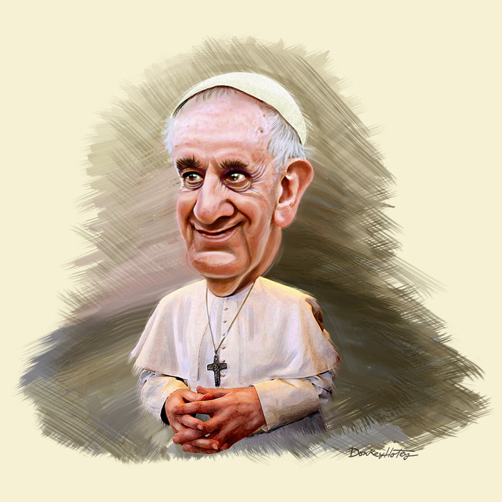 Pope Francis - Caricature