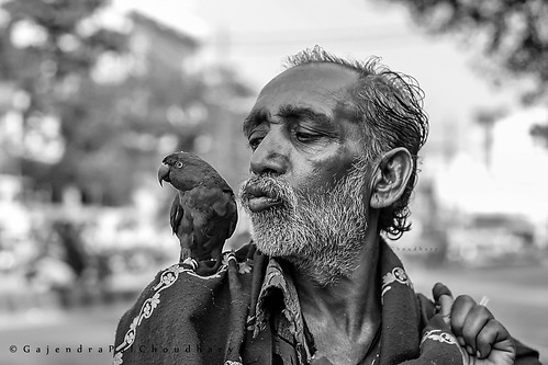 street old friends people blackandwhite india man love nature animal affection indian oldman bnw