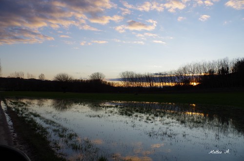 camera sunset sky cloud reflection nature landscape reflex italia pentax piemonte dslr k500 visitpiedmont justpentax maretto pentaxiani pentaxart