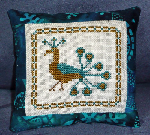 Peacock pillow