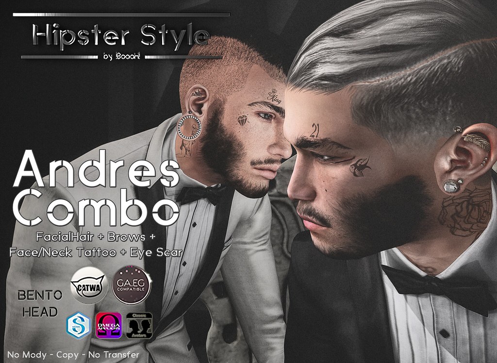 [Hipster Style] Andres COMBO - SecondLifeHub.com