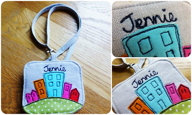 FQR13 Name tag for Jennie/Little Stitch