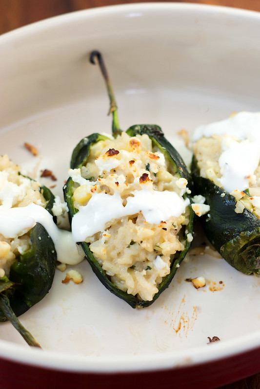 Corn Risotto-Stuffed Poblano Peppers • Cook Like A Champion