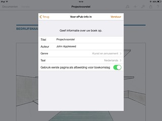 Pages iOS - EPUB export