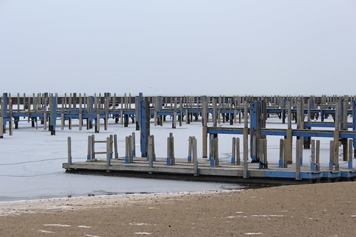 ice marina pier dock michigan lakehuron portsanilac