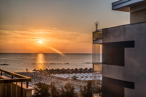 ocean italy beach nature water sunrise europe balcony july it shore abruzzo adriaticsea pescara 2015 pesacara