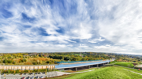 panorama fall clouds germany deutschland highway parkinglot day cloudy herbst dortmund hdr hilltop hörde phoenixlake colorefexpro phönixsee hdrefexpro2