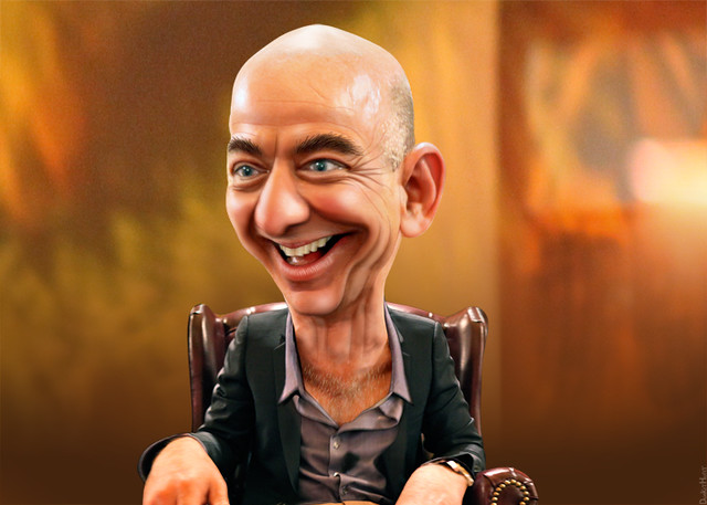 Jeff Bezos - Caricature