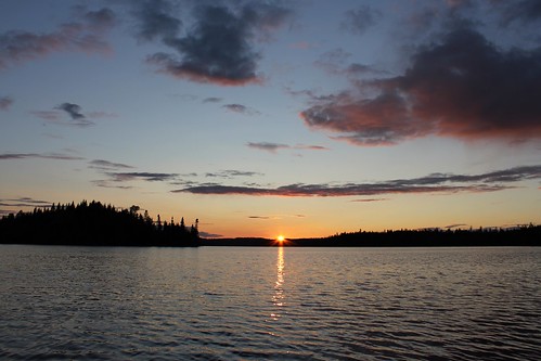 travel sunset minnesota canoeing bwca