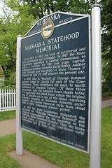 Nebraska Statehood Memorial, Lincoln, Nebraska Historical Marker