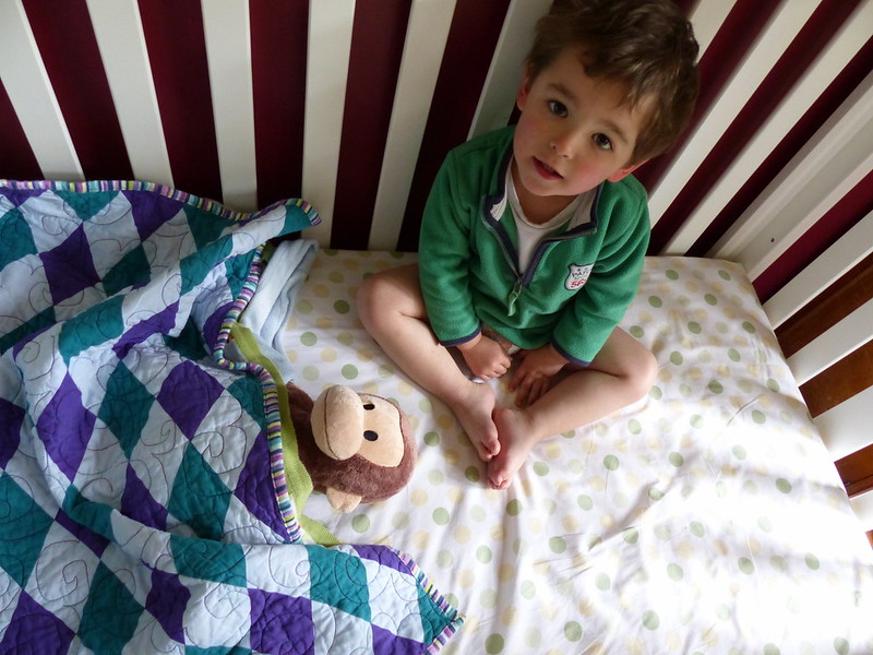 Playing 'bedtime' with Monkey