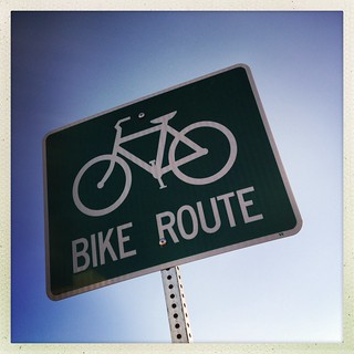 Bike Route Sign - Richardson, Texas