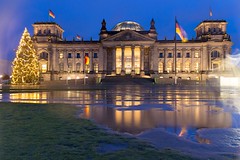 Reichstag at night