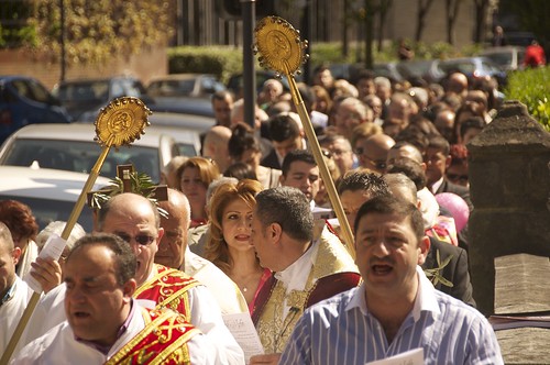 Palm Sunday processions take place throughout the Diocese