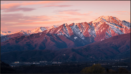 mountain alps montagne sunrise alba rosa monterosa alpi monti valsesia monbarone montebarone beppeverge