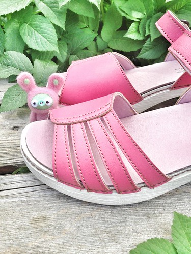 pink vegan sandals