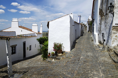 road street white portugal town spring village may cobbled retreat stoned monsaraz stroll portuguese hilltop strolling whitehouses