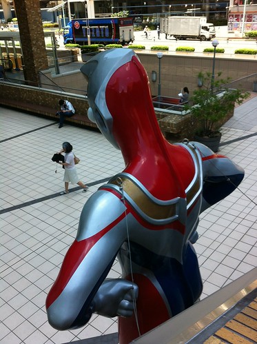 iphone photo 414: Ordinary life with Ultraman. Ikebukuro Tokyo, Jun 2013.