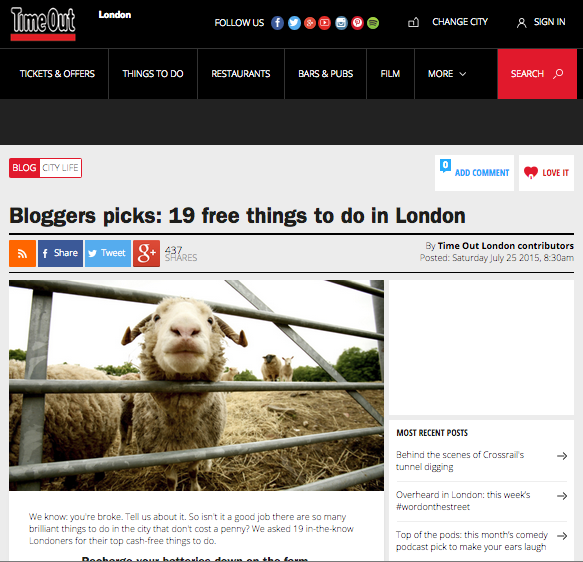 Bloggers picks: 19 free things to do in London