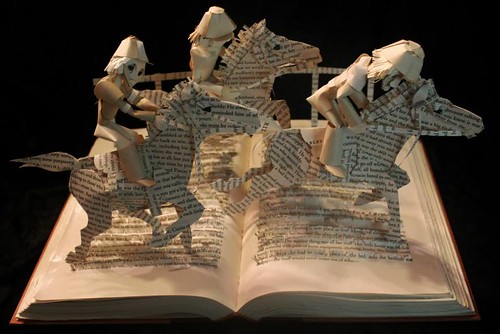 Horse Heaven book sculpture