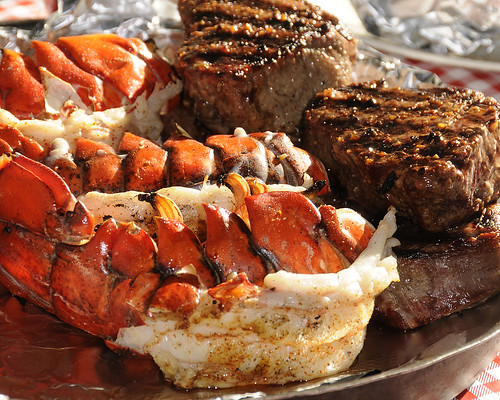 camping food nikon 10 bbq steak lobster grilled scavengerhunt surfandturf d300