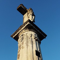 An old statue at the old cemetery....