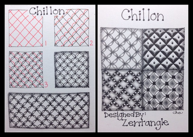 Zentangle® : Tangle Pattern : Chillon | Flickr - Photo Sharing!