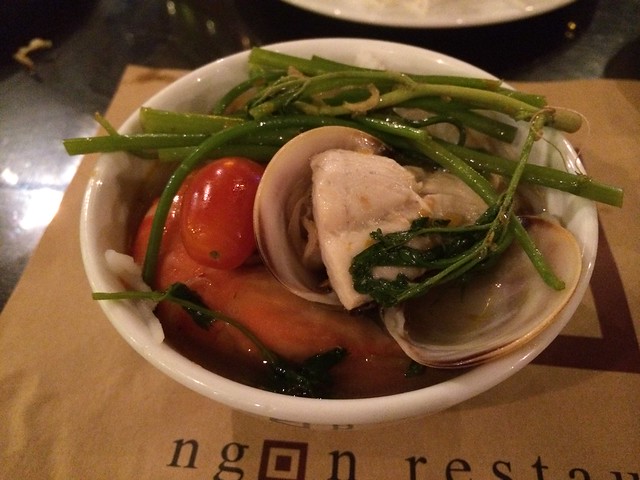 Sweet and sour seafood hot pot - Nha Hang Ngon