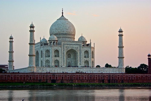 Taj Mahal across the river... it was much more peaceful on this side, with only a fraction of a fraction of the # of people