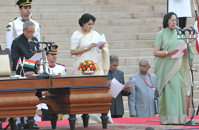 At a Swearing-in Ceremony, at Rashtrapati   Bhavan, in New Delhi on May 26, 2014. (Courtesy: PIB)
