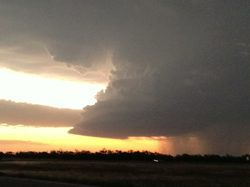 sunset sky storm weather clouds texas thunderstorm abilene supercell